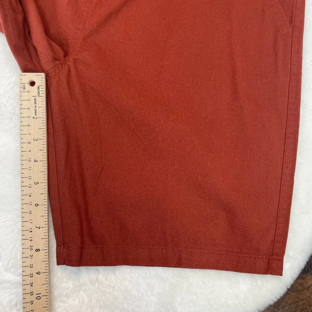Mountain Warehouse Shorts 38 Take a Break Chino Burnt Orange Cotton Men's‎ NWT